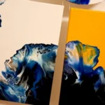 pintura abstracta en triptico - Imagen 2