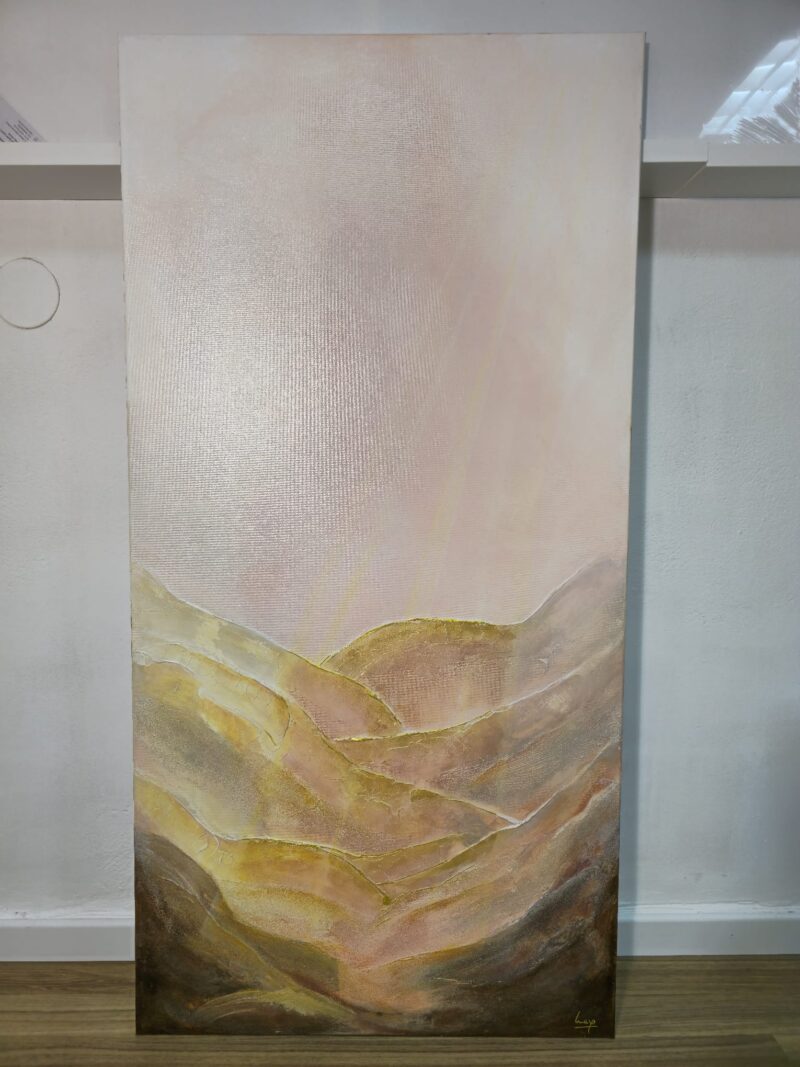 Amanecer en la Montaña Rosa 140 x 70 cms - Imagen 11