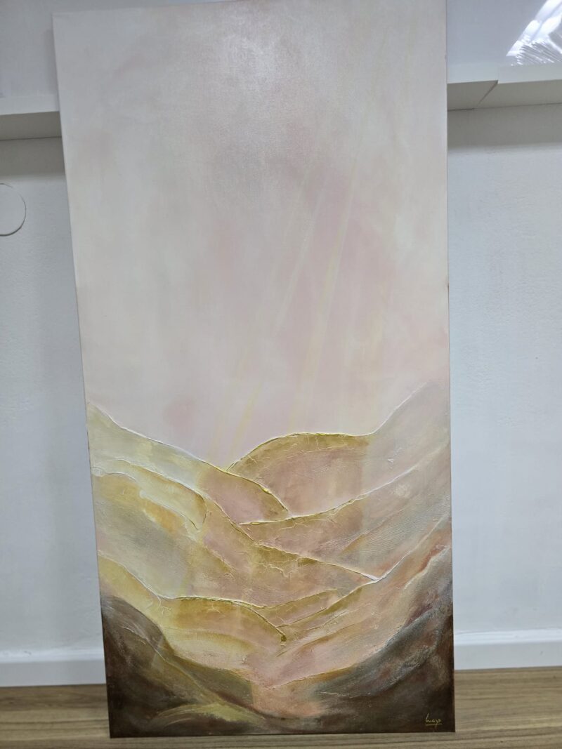 Amanecer en la Montaña Rosa 140 x 70 cms - Imagen 13